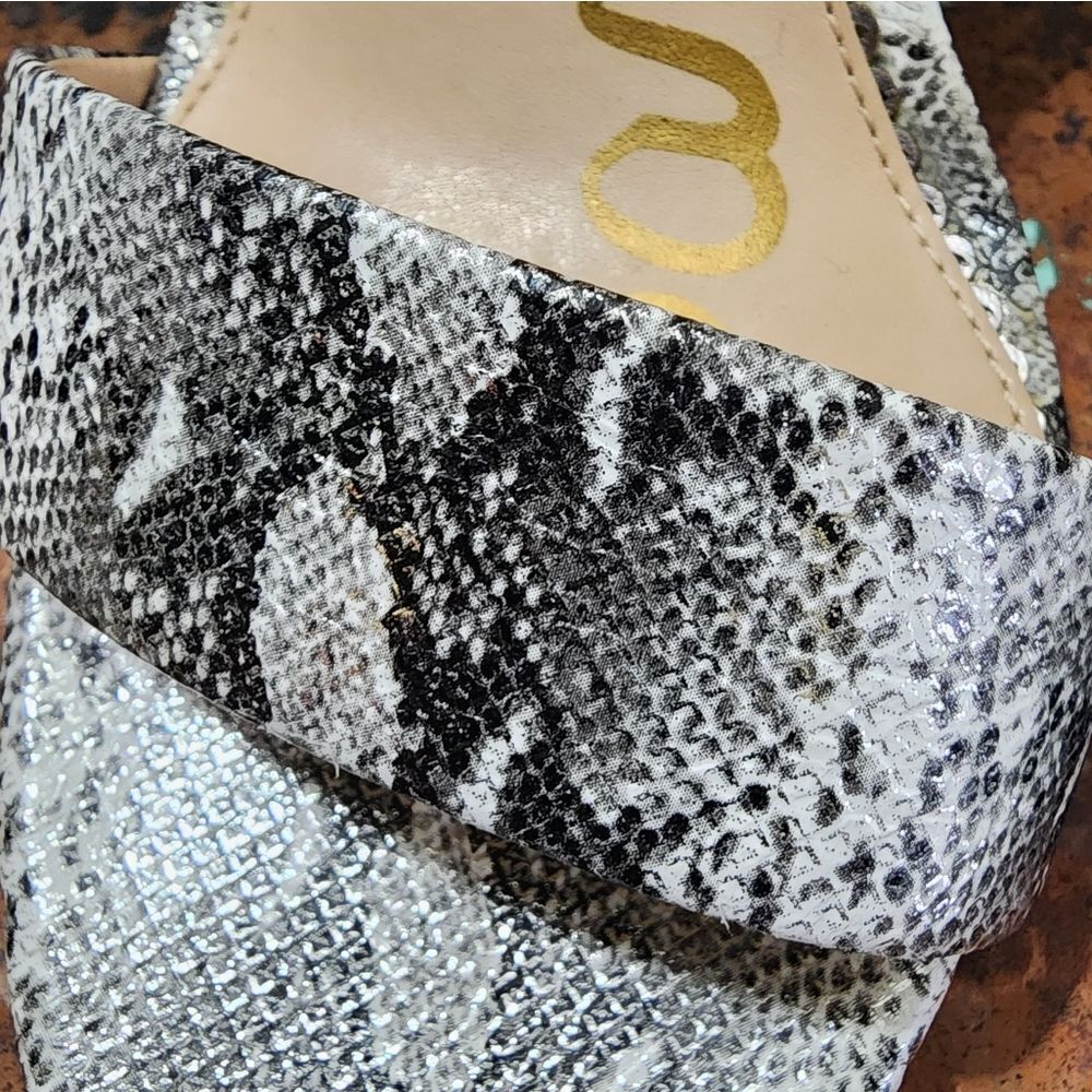 Sam Edelman Yaro Python-Embossed Leather Block-He… - image 5